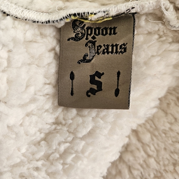 Spoon Jeans Junior's Cropped Flannel And Sherpa Trucker Jacket Size Small - Picture 7 of 8